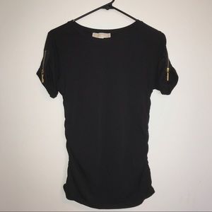 Michael Kors Zip Sleeve Top